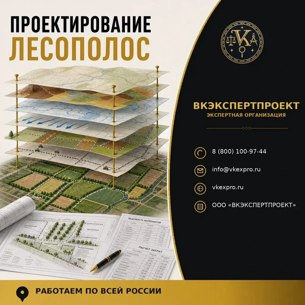 Проектирование лесополос