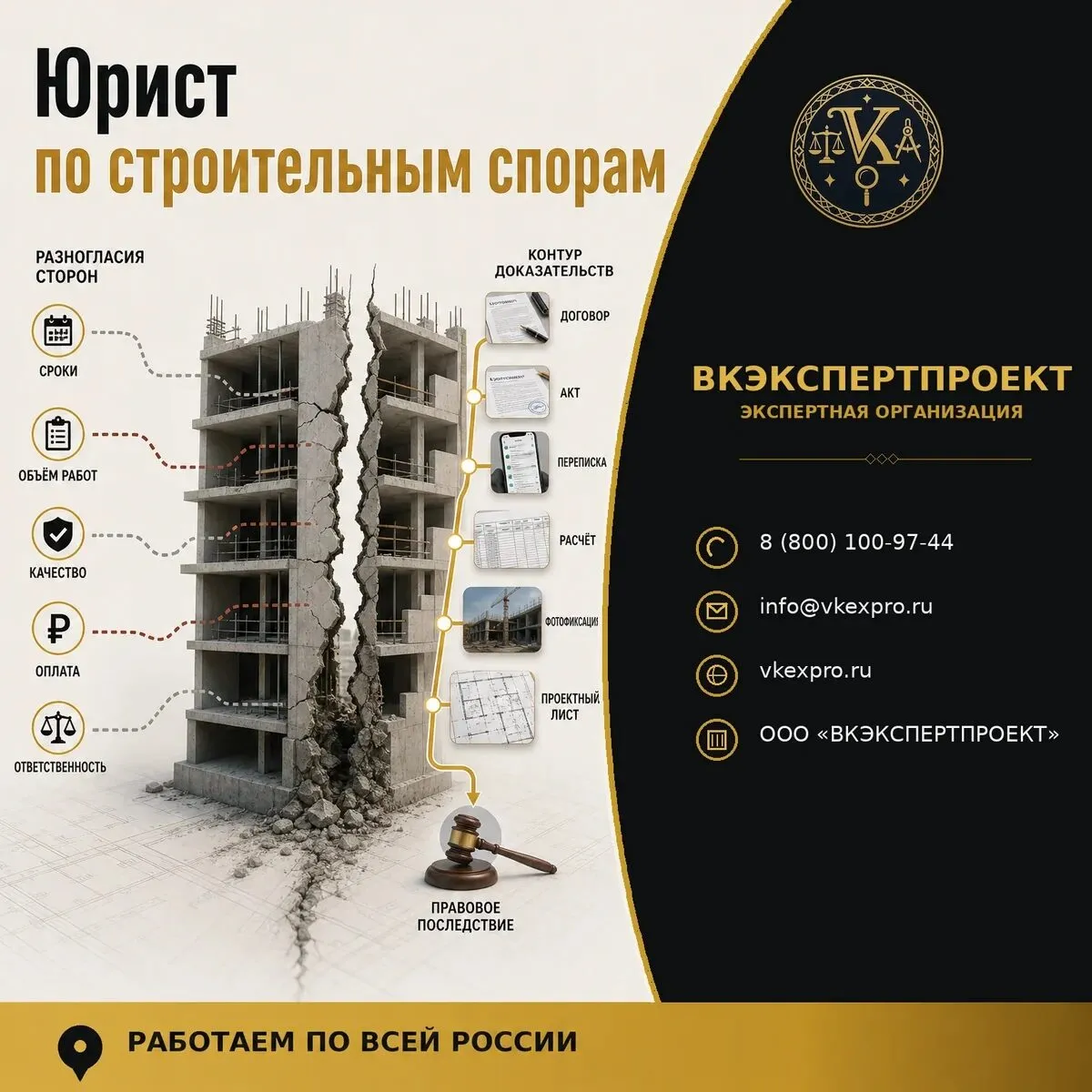 Юрист по строительным спорам