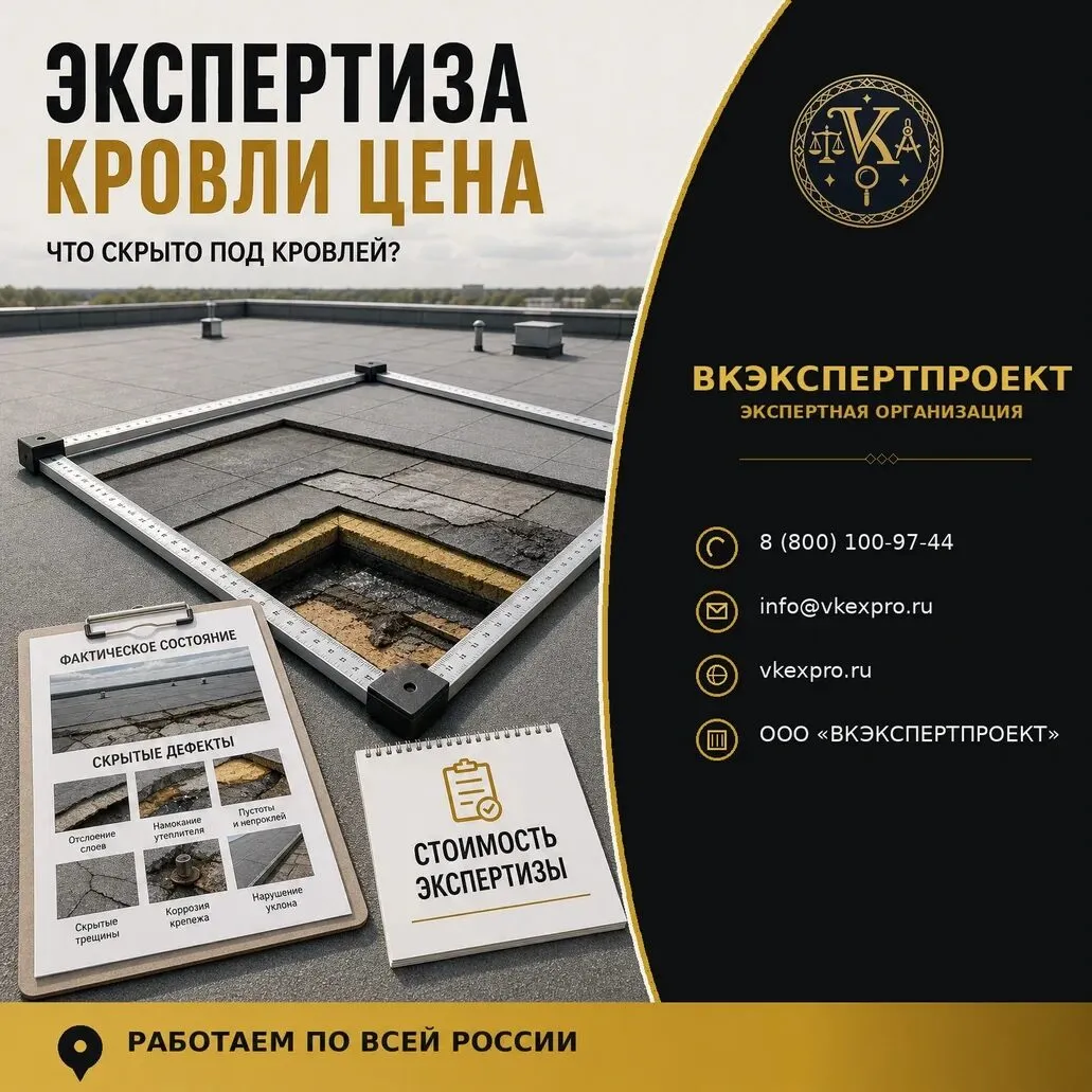 Экспертиза кровли цена