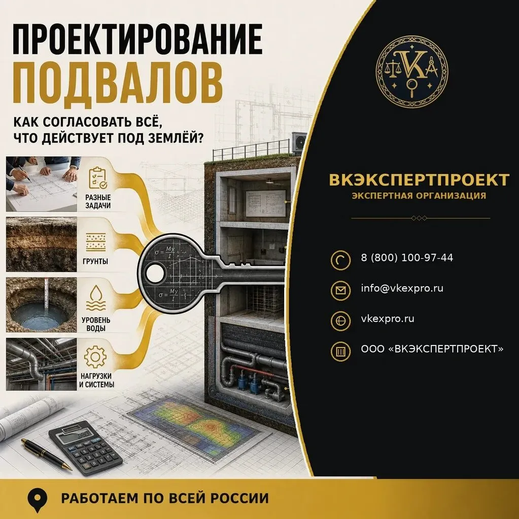 Проектирование подвалов