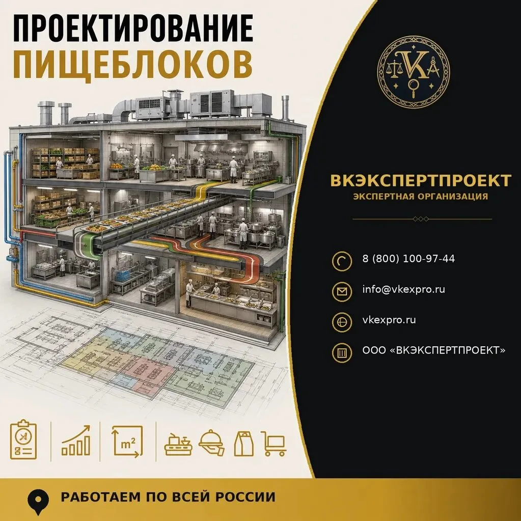 Проектирование пищеблоков