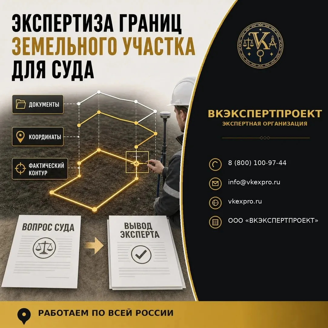 Экспертиза границ земельного участка для суда