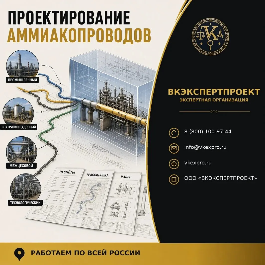 Проектирование аммиакопроводов