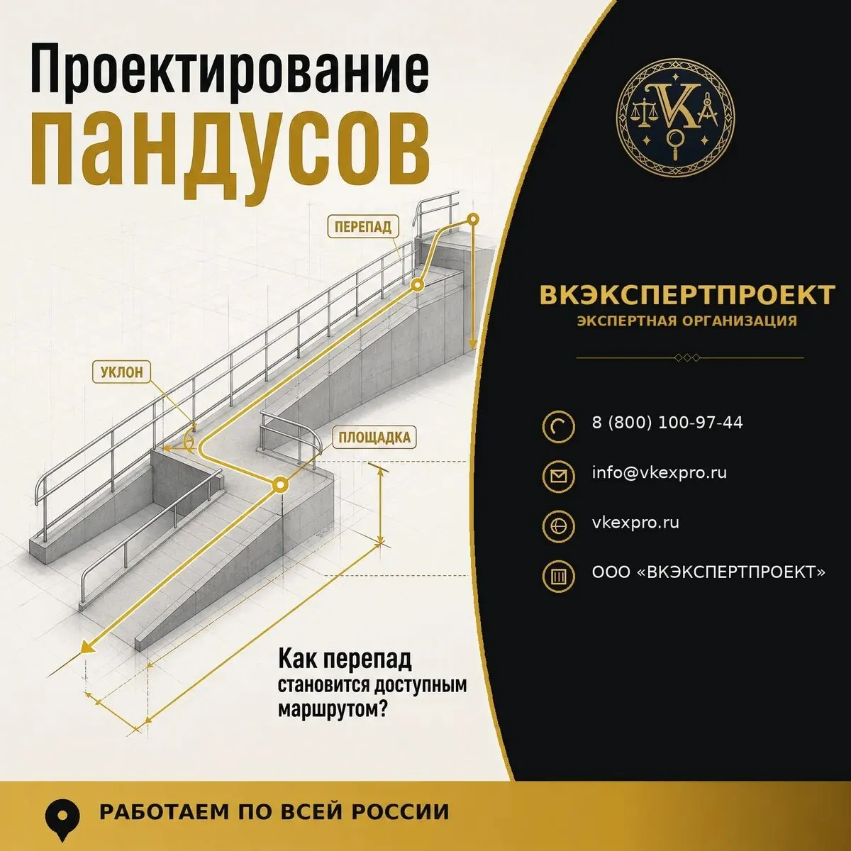 Проектирование пандусов