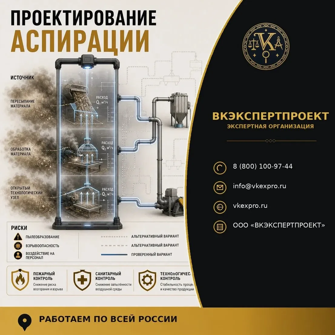 Проектирование аспирации