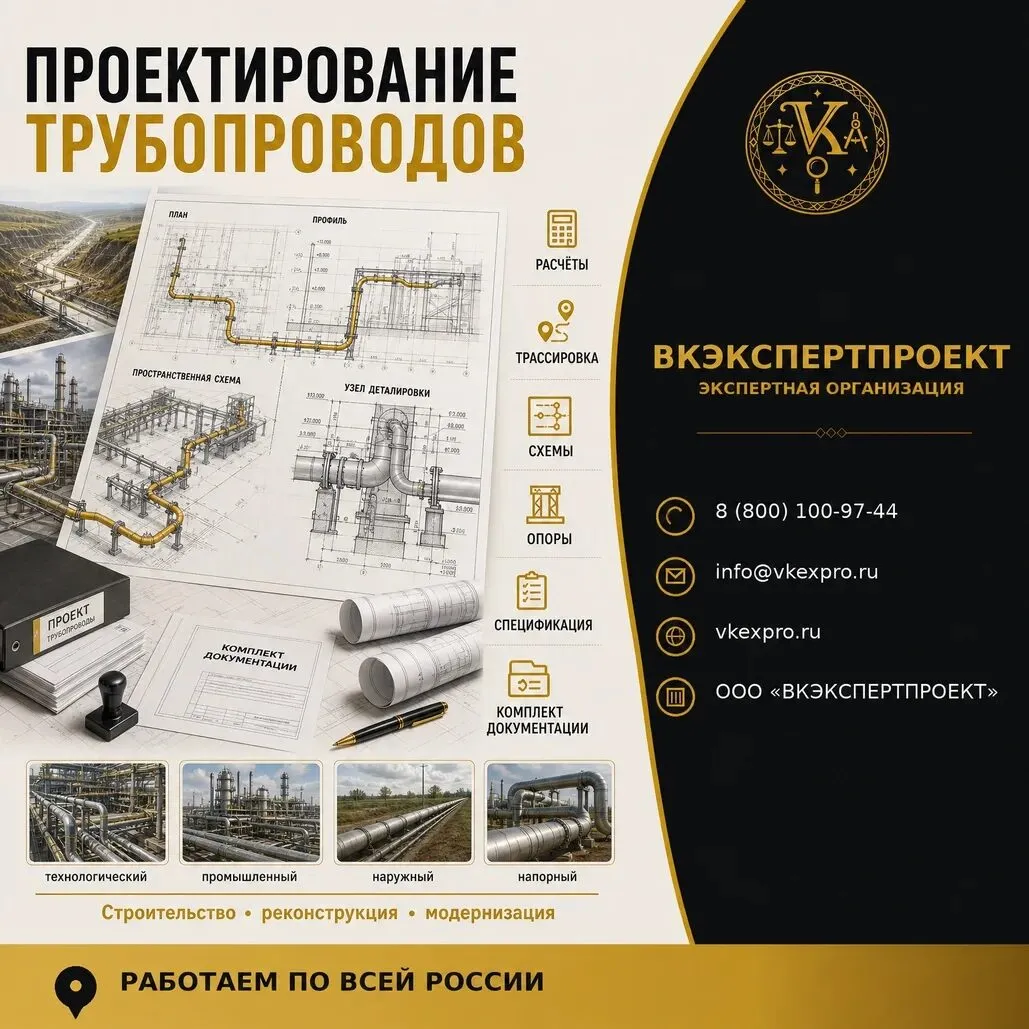 Проектирование трубопроводов