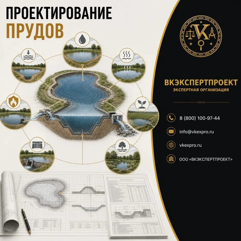 Проектирование прудов