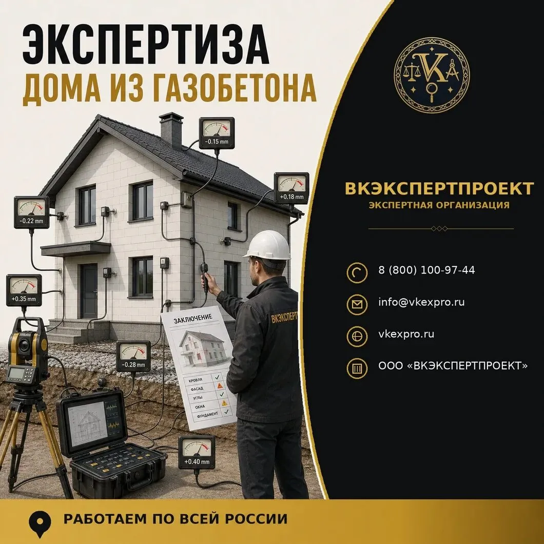 Экспертиза дома из газобетона