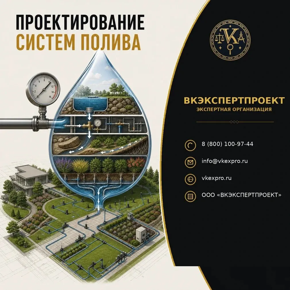 Проектирование систем полива