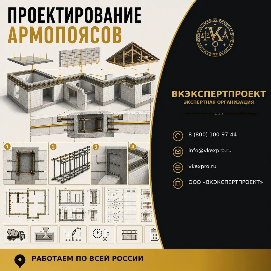 Проектирование армопоясов