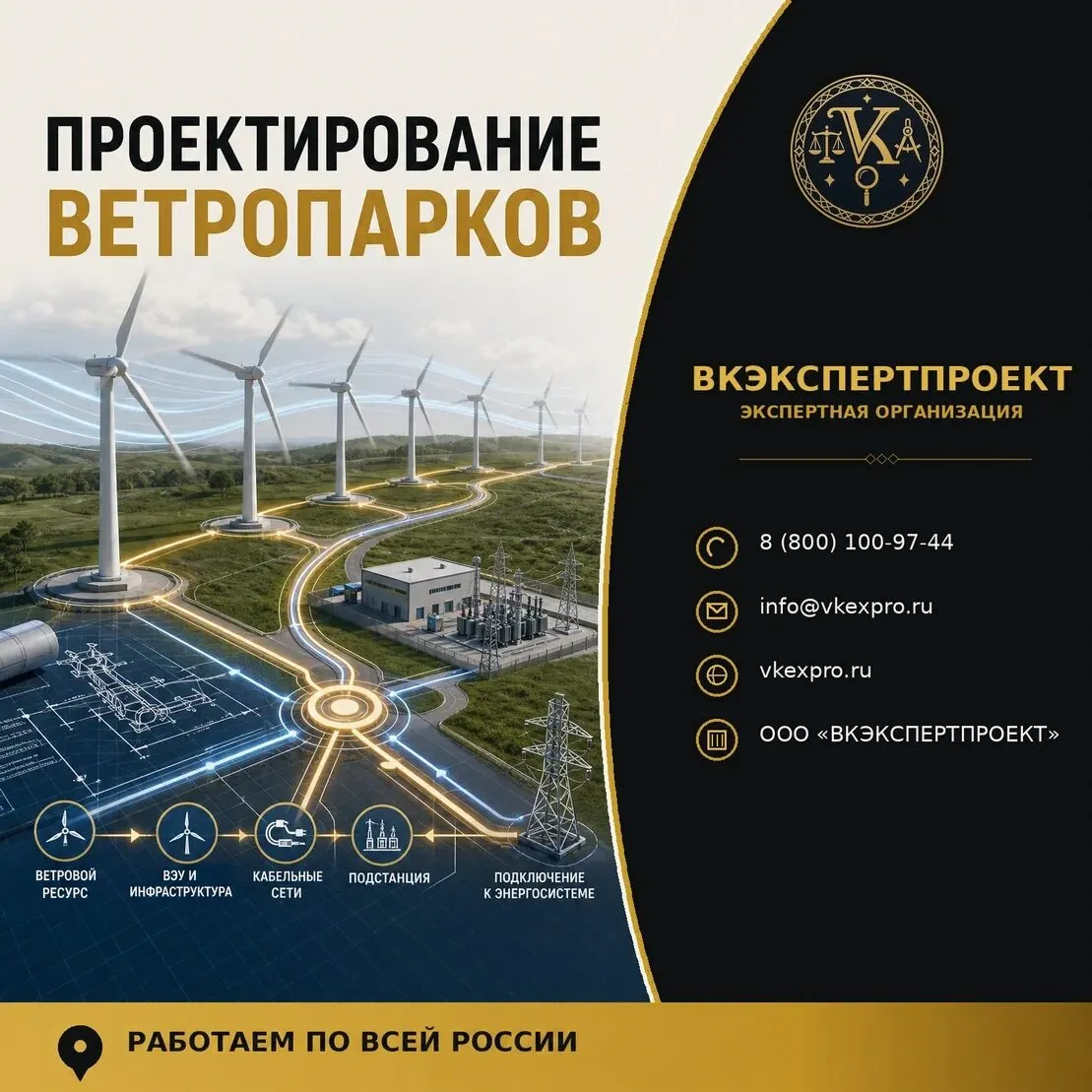 Проектирование ветропарков
