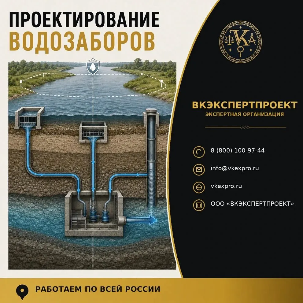 Проектирование водозаборов